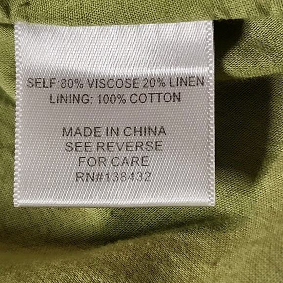 ModCloth Womens Sz L Green Olive , Lined, Belted Sailor Retro ,Viscose Blend - Picture 6 of 10